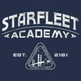 thumbnail image 2 of Men's Star Trek Starfleet Academy Emblem Est. 2161 Graphic Tee Navy Blue Heather Large, 2 of 4