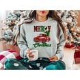 thumbnail image 5 of Merry Christmas Red Truck Cow Leopard Buffalo Print Sweatshirt, Christmas Sweater, 5 of 11
