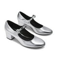 thumbnail image 4 of Women's Mary Jane Shoes Round Toe Pumps Block Heels With Adjustable Strap, 4 of 7