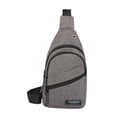 thumbnail image 3 of Milaget Men's Bag Fanny Pack Small Fashionable Portable Lightweight Chest Pack Gray, 3 of 9