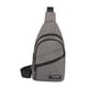 thumbnail image 3 of Bolso de hombro para hombre, mochila informal, ligero, resistente al agua, bolso de pecho para correr, trabajar, Gris, 3 of 9