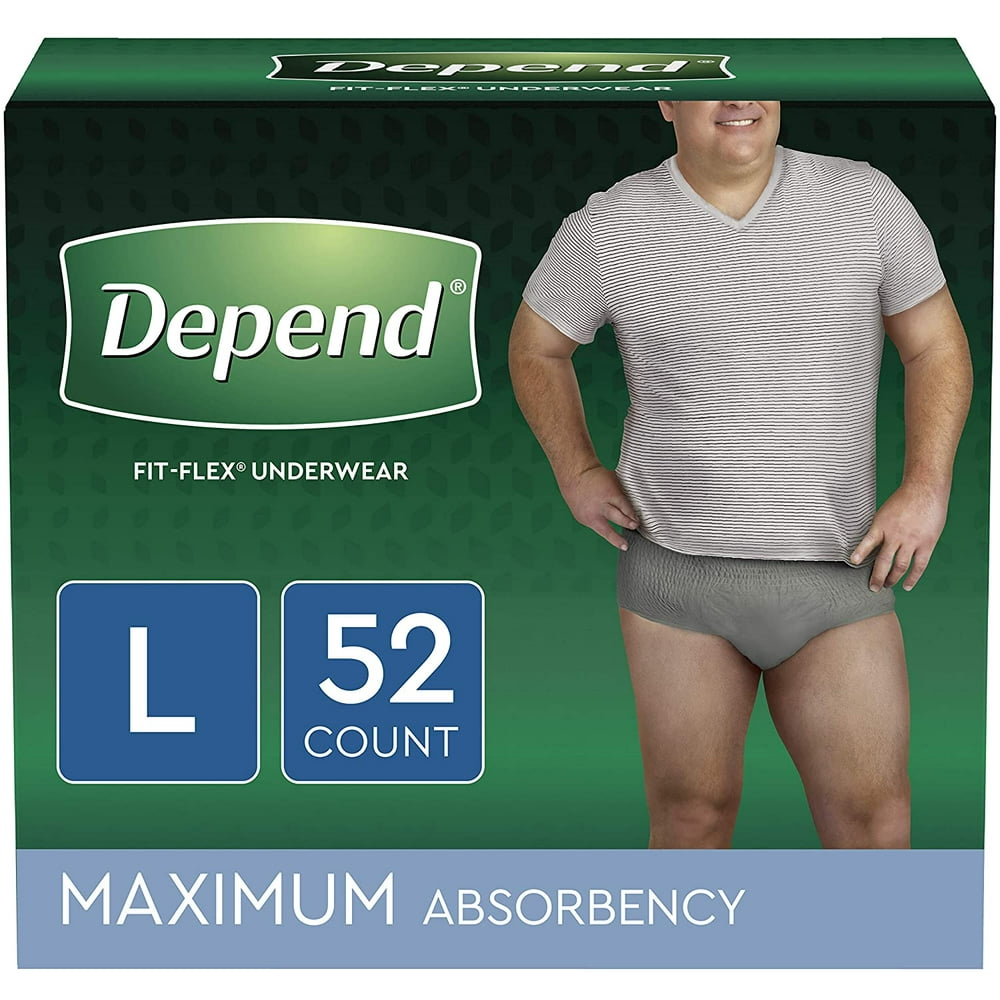 Depend FITFLEX Incontinence Underwear for Men, Maximum Absorbency