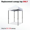 EUROMAX USA Replacement Canopy Tent Top Cover for 5x5 Pop Up Canopy