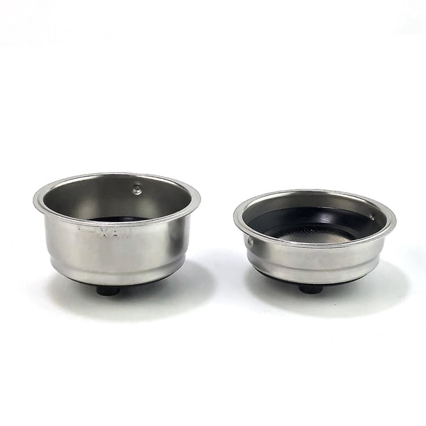 Cesta de filtro de café LANNMXG acero inoxidable desmontable paquete de 2