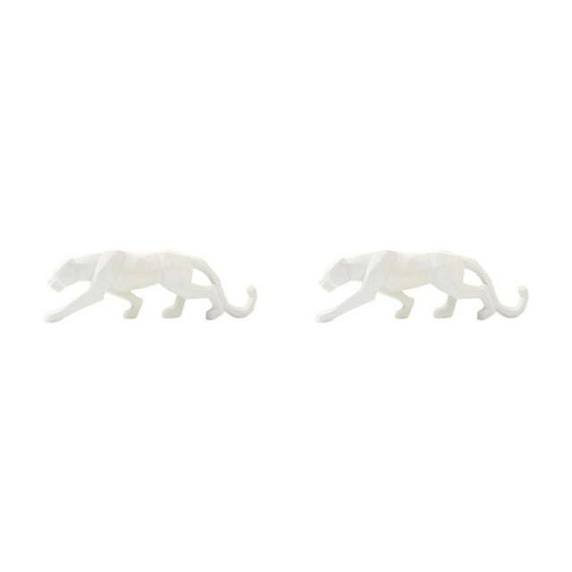 mmirethe Animal Shape Sculpture Exquisite Decorative Stylish Restaurant Decor White 2Set