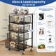 thumbnail image 3 of Carrito de cocina con ruedas Goovilla de 4 niveles con cajones, negro, 3 of 8
