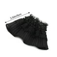 thumbnail image 3 of 1Pair Spring Autumn Arm Cover Gloves Sweater Decorative Fake Sleeve Lace Cuffs Detachable Sleeve Cuffs Ruffles Elbow Sleeve BLACK STYLE2, 3 of 8