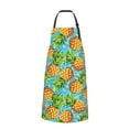 thumbnail image 2 of Fuzoiu Pineapple Print Adjustable Waterproof Apron with Pockets,Waterproof Apron for Cooking, Gardening, and Art Projects, 2 of 8