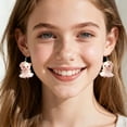 thumbnail image 5 of yocbz Cute Pink Pig Acrylic Earrings Dangle Jewelry Gifts for Women Pig Lovers (Style E), 5 of 8
