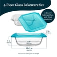 thumbnail image 2 of Libbey Baker’s Premium 2 Piece Glass Baking Dish Set, Stackable Casserole Dish with Lid Set, Baking Glassware for Casseroles, Lasagna, Brownies, 2 of 2