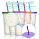 thumbnail image 3 of Thermosensitive Plastic Color Changing Cup Cold Changing Plastic Straw Cup 5× Color Changing Cups+1× Cup Brush+1× Straw Brush, 3 of 8