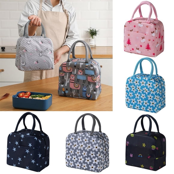 Xihbxyly Bolsa Térmica para Picnic, Porta Almuerzo, Diseño Compacto y Espacioso, Almacenamiento Portátil de Alimentos, Ideal para El Trabajo o Actividades Al Aire Libre, Material de Poliéster, Tamaño