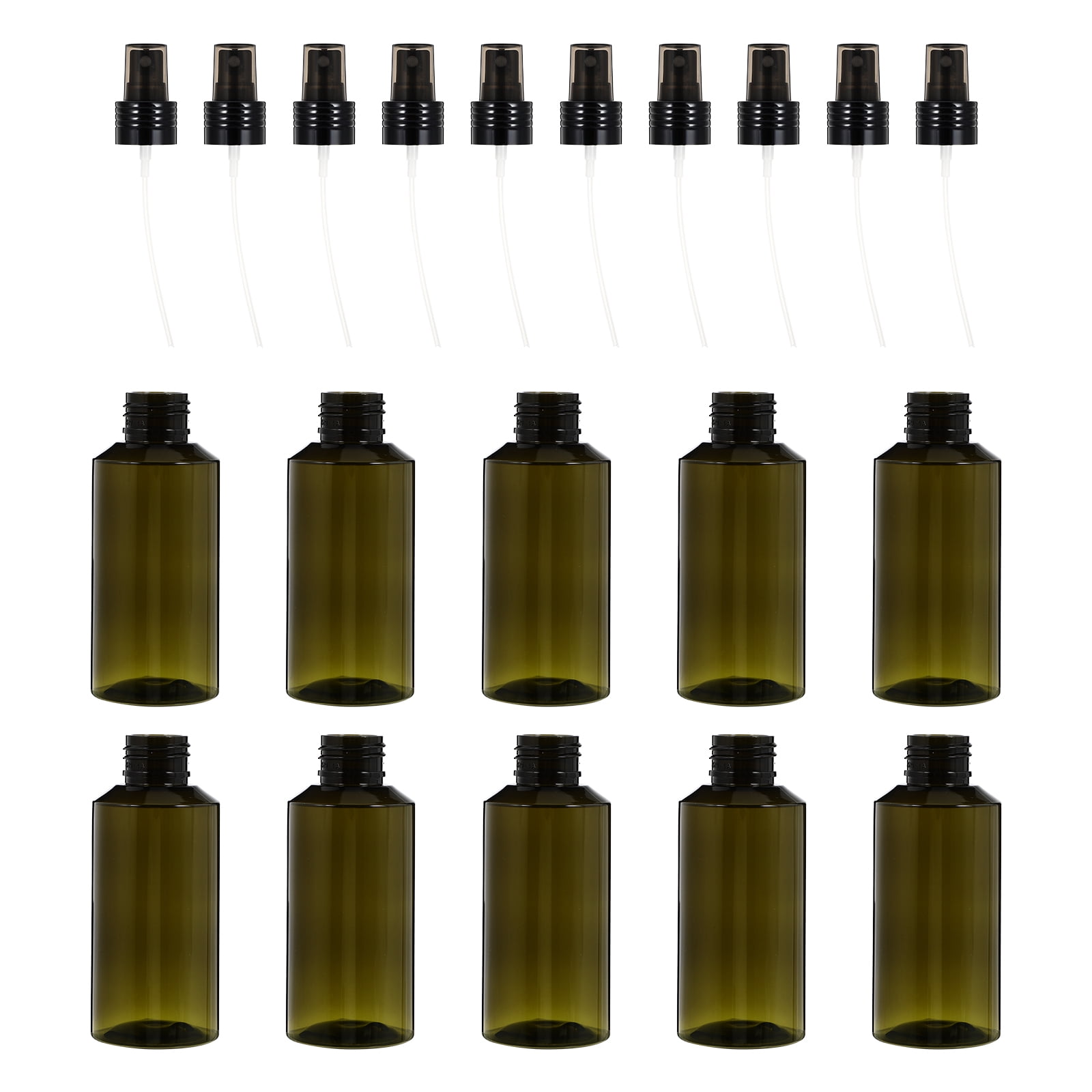2 Count Alcohol Spray Empty Spray Bottles Travel 13X4.5X2CM Green