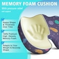 thumbnail image 5 of Premium Galaxy Pattern Memory Foam Seat Cushion Ergonomic Chair Pad for Office Chair, Car, Airplane & Bleachers Sciatica, Tailbone Hip & Back Pain Relief - Chair Cushion for Long Office Workers., 5 of 5