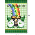 thumbnail image 6 of St Patrick''s Day Garden Flag,Shamrock Spirit Gold Coin Hat Rainbow St Patricks Flag 12.5 x 18 Inch Clover Double-Sided Display 2 Layer Linen for Garden and Home Decorations, 6 of 6