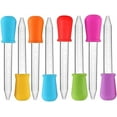 thumbnail image 1 of 8 Pcs Liquid Droppers Silicone Pipettes with Bulb Tip for Kitchen Kids - 8 Colors, 1 of 6