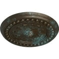 thumbnail image 3 of Ekena Millwork 15 3/4"OD x 2"P Foster Shell Ceiling Medallion (Fits Canopies up to 9 5/8"), Hand-Painted Bronze Blue Patina, 3 of 6