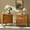 ACORN, variant on Farmhouse Wooden 2-Drawer End Table with USB Charging Station Storage for Living Room, Sofa, Accent Chair or Recliner Acorn