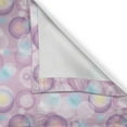thumbnail image 4 of Ambesonne Pale Pink Grommet Curtain Single Panel, Vibrant Color Bubbles, 50"x60", Blue Violet Pale Pink, 4 of 5