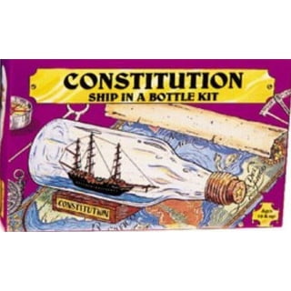 Handcrafted Decor HMS Victory Model Ship in a Glass Bottle- 11 in. 