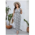 thumbnail image 6 of XUNKUSGA Womens Plus Size Dresses Floral Beach Vaction Summer Dresses 2025 Sleeveless V-Neck Knee-High Oversized Dress Summer Casual Beach Sundress S-5XL, 6 of 6