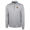 thumbnail image 2 of Men's Cutter & Buck  Gray Las Vegas Aviators Big & Tall Stealth Heathered Quarter-Zip Pullover Top, 2 of 3