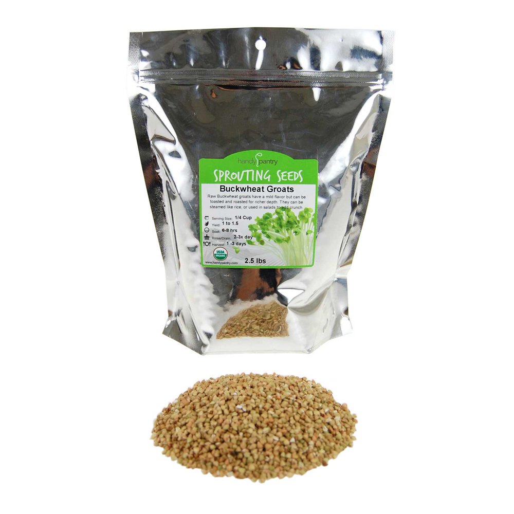 Hulled Buckwheat Groats 2.5 Lbs Organic Buck Wheat Groats Sprouting