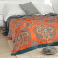 thumbnail image 3 of Bohemia Sofa Cover Throw Blanket All Season Geometry Dust Towel Blankets For Office Car Winter Bedspread Nc, 3 of 5