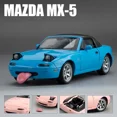 thumbnail image 1 of 1:32 MX-5 Alloy Convertible Sports Car Model Diecast Metal Toy Racing Vehicle Car Model Sound and Light Childrens Toy Gift blue, 1 of 6