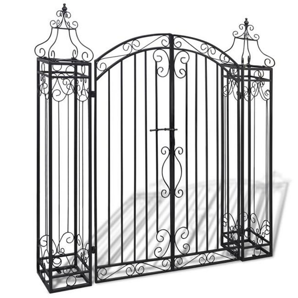 CB18581 Ornamental Iron Driveway Entry Gate
