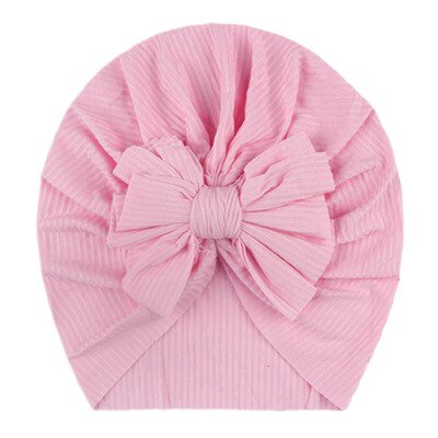 Newborn Baby Turban Hat Boys Girls Knot Head Wraps Toddler Kids Soft Stretch Warm Beanie Cap Hat Children Headbands 2021LavenderOne Size He Qiyong unisex