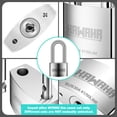thumbnail image 3 of Candado KAWAHA 41/50L-4PS de acero inoxidable de alta seguridad, 50 mm, 3 of 7