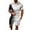 White, variant on Honeeladyy Mens Short Sets 2 Piece Outfits Fashion Summer Tracksuits Casual Shirt and Shorts Set #Cd-Brown-XXXL