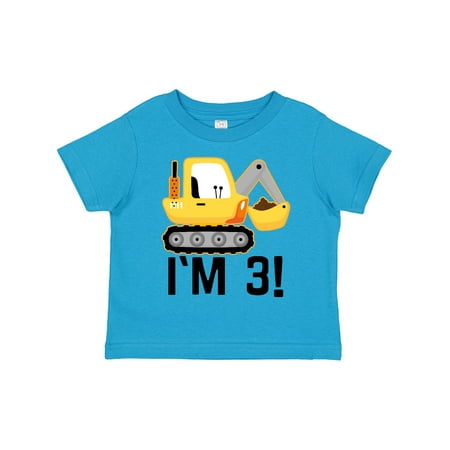 

Inktastic 3rd Birthday Construction Party Boy Outfit Gift Toddler Boy Girl T-Shirt