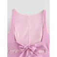 thumbnail image 6 of Bow- Tie Backless Tank Top Sleeveless Waisted Skirt Style Women'S Top Pink L, 6 of 9