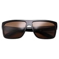 thumbnail image 2 of grinderPUNCH Mens Polarized Lens Flat Top Black Frame Sunglasses, 2 of 5