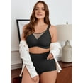 thumbnail image 3 of DEMOTIME Womens Bras No Underwire Soft Light Support Bras Seamless Everyday Bras Black 2XL, 3 of 7