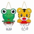 thumbnail image 2 of Indoor Mini Basketball Hoop Set 2 Piece Cartoon Mini Basketball Hoop - Kids Mounted Mini Hanging Basketball Board With Ball For Indoor Home Office Spo_Perfect Gift, 2 of 5