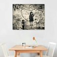 thumbnail image 2 of Nawypu Graffiti Wall Art Behind the Curtain Poster Banksy Canvas Wall Art Banksy Wall Art Banksy Art Colorful Wall Art Pop Art Wall Decor Graffiti Wall Decor for Living Room Bedroom Decor, 2 of 4