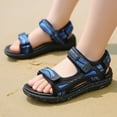 thumbnail image 2 of UngA Kids Sandals Boys Girls Sandals Summer Outdoor Athletic Kids Sport Water Shoes for Toddler/Little Kid Blue,12.5, 2 of 7