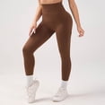 thumbnail image 2 of WAYUTE Yoga Pants Women High Waisted Seamless Solid Color Push up with Comfort Stretchy Fit Sports Running M, 2 of 7