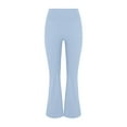 thumbnail image 6 of Women's Seamless Flare Leggings High Waist Athletic Yoga Stretch Bell Bottom Trousers, 6 of 9