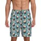 thumbnail image 1 of Balery PUG HEAD And Flower Pantalones cortos de pijama de punto de algodón para hombre con cinturilla y bolsillos-3X-Large, 1 of 6