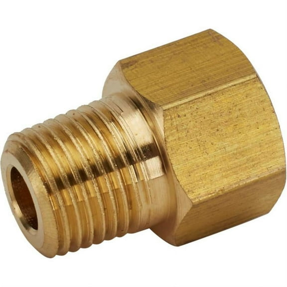 Straight 7/16 Inch-24 IF Female to 1/8 Inch NPT Male Adapter