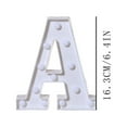 thumbnail image 2 of Tahtuvzn School Alphabet 8.7" LED Letter Lights, White Plastic, Standing/Hanging, A-M, Home Decor, 2 of 4