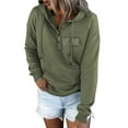 thumbnail image 3 of Vedolay Sweatshirt for Women 2023 Long Sleeve Oversized Hoodie Crew Neck Casual Loose Fall Sweatshirt Clothes,Green 3XL, 3 of 4
