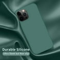thumbnail image 5 of Entronix Silicone Case Compatible with iPhone 13 Pro Max, Soft-Touch Protective Cover, Green, 5 of 8