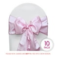 thumbnail image 5 of Your Chair Covers - 10 Pack Satin Sashes Pink, 5 of 5