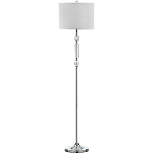 Safavieh Fairmont 60 in. H Glam Floor Lamp, Clear/Off-White Shade - Walmart. com