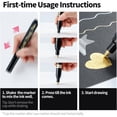 thumbnail image 6 of CoreLiving Liquid Chrome Markers Gold Paint Pens Medium and Fine Tip Acrylic Paint Markers Permanent Mirror Effect Metallic Paint for Drawing DIY Crafts Model Touch Up Art Projects 1 Pack, 6 of 7